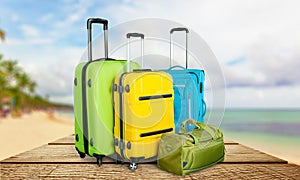 Poly-carbonate suitcases