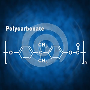 Polycarbonate PC Lexan, Structural chemical formula