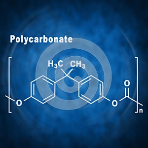 Polycarbonate PC, Structural chemical formula