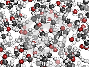 Polyethylene glycol 10.000 (PEG 10.000) molecule.