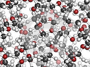 Polyethylene glycol 10.000 (PEG 10.000) molecule. photo