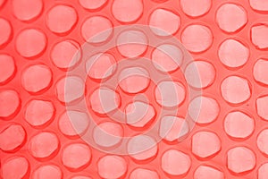 Polyethylene package with bubbles