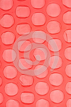 Polyethylene package with bubbles