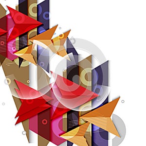 Polygeometric abstract background