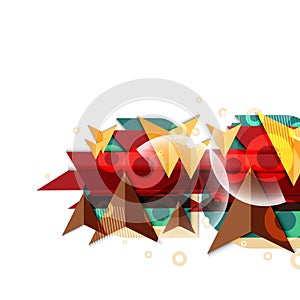 Polygeometric abstract background