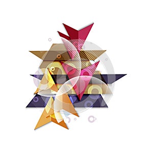 Polygeometric abstract background