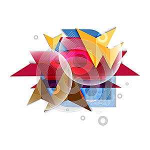 Polygeometric abstract background