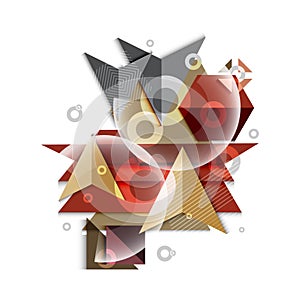 Polygeometric abstract background