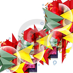 Polygeometric abstract background