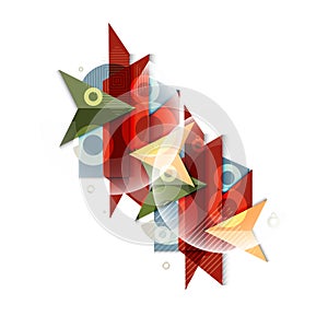 Polygeometric abstract background