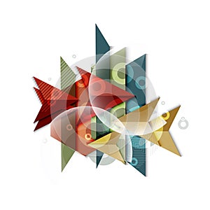 Polygeometric abstract background