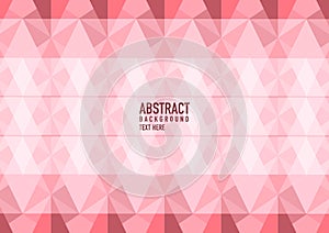 Polygon abstract on pink background. Light pink vector shining triangular pattern. An elegant bright illustration. Triangular patt