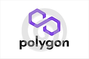 Polygon logos vector logo text icon author's development