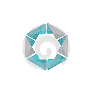 polygon star stylish logo icon