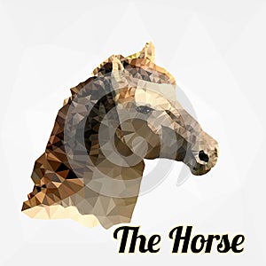 Polygon Vector Horse Head
