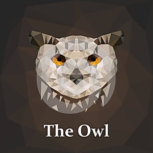 Polygon Vector Owl Head