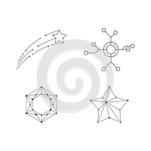 Polygonal abstract design