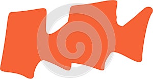 Polygonal angular geometric shape. Irregular Handdrawn Freeform