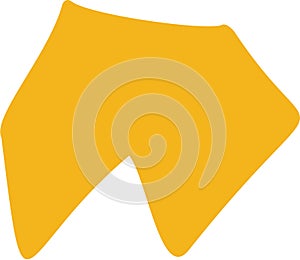 Polygonal angular geometric shape. Irregular Handdrawn Freeform