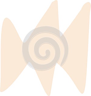 Polygonal angular geometric shape. Irregular Handdrawn Freeform