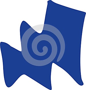 Polygonal angular geometric shape. Irregular Handdrawn Freeform