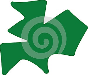 Polygonal angular geometric shape. Irregular Handdrawn Freeform