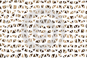 Polygonal beige mosaic background. Abstract low poly vector illustration. Triangular pattern in halftone style. Template