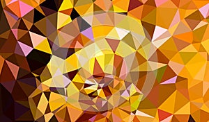 Polygonal big golden background photo