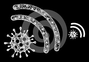 Polygonal Carcass Mesh Virus Emanation with Magic