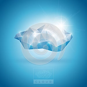 Polygonal Cloud Symbol