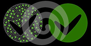 Polygonal 2D Mesh Approve with Glare Spots