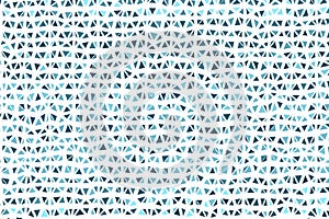 Polygonal dark blue mosaic background. Abstract low poly vector illustration. Triangular pattern in halftone style