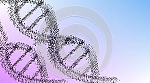 Polygonal DNA concept. Medical science background. Innovation, medicine and technology concept. Vector illustration