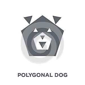 Polygonal dog icon from Geometry collection.