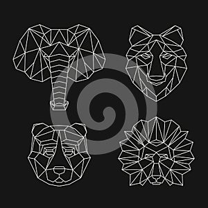 Polygonal geometric animals