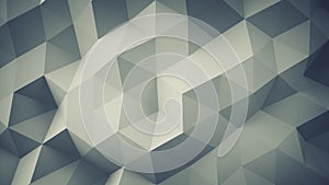 Polygonal geometric grey surface 3D render