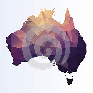 Polygonal map of Australia