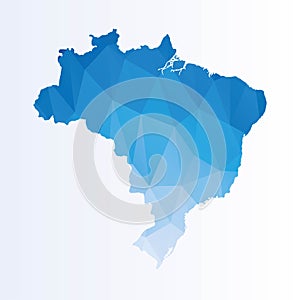 Polygonal map of Brazilia