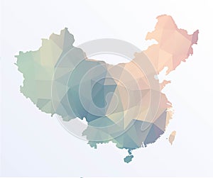 Polygonal map of China