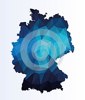 Polygonal map of Germany