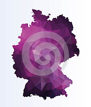 Polygonal map of Germany