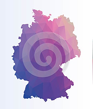 Polygonal map of Germany