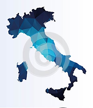 Polygonal map of Italy