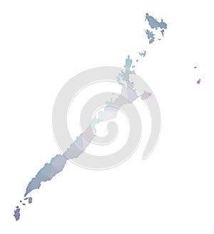 Polygonal map of Palawan.