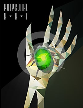 Polygonal modern elements