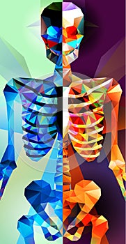 Polygonal modern elements