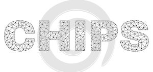 Polygonal Network CHIPS Text Caption