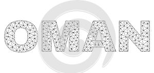 Polygonal Network OMAN Text Caption