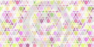 Polygonal rainbow mosaic background. Abstract low poly vector illustration. Triangular pattern in halftone style