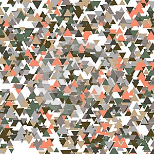Polygonal rainbow mosaic background. Abstract low poly vector illustration. Triangular pattern in halftone style